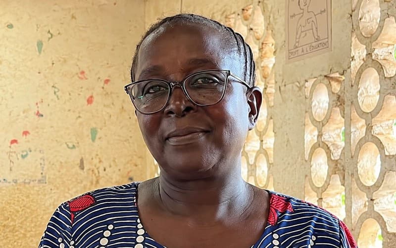 Miss Martha, teacher at Shariani Primary School, photographed at the school in Kilifi